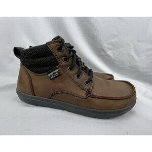 LEMS Boulder Boots Mid Mens 9 Umber Tan Leather Flexible Wide Toe Box  Unisex